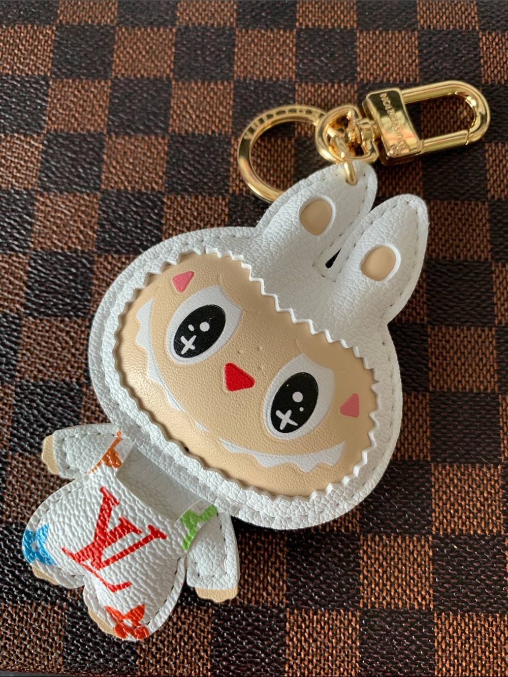 NEW! INSPIRED Multicolor Labubu Keychain Bag Charm  - White